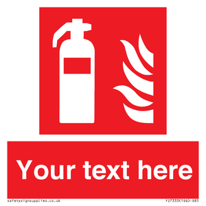 Custom Fire extinguisher Sign